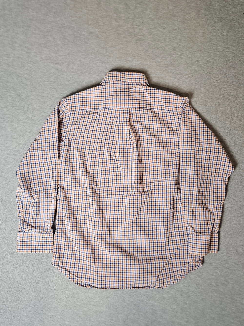 Bundle 2 pieces Ralph Lauren Dress Shirts Plaid & blue/white Boys size 7